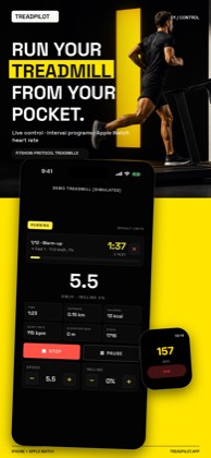 App Store gallery frame: run your treadmill from your pocket